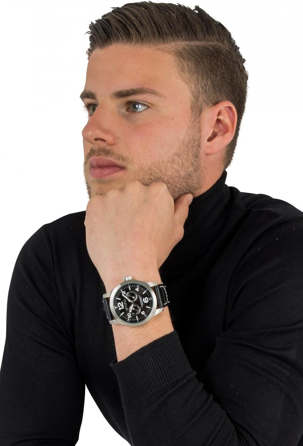 Detalle de Invicta I-Force Orologio da Uomo in acciaio inox con movimento Quarzo – 48 mm