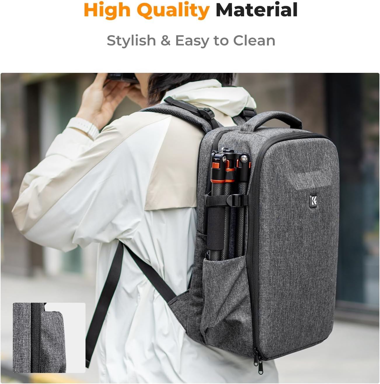 Thumbnail 5 de K&F CONCEPT Kamerarucksack mit Hartschale – Schutz, Modularität und Laptopfach bis 15,6 Zoll