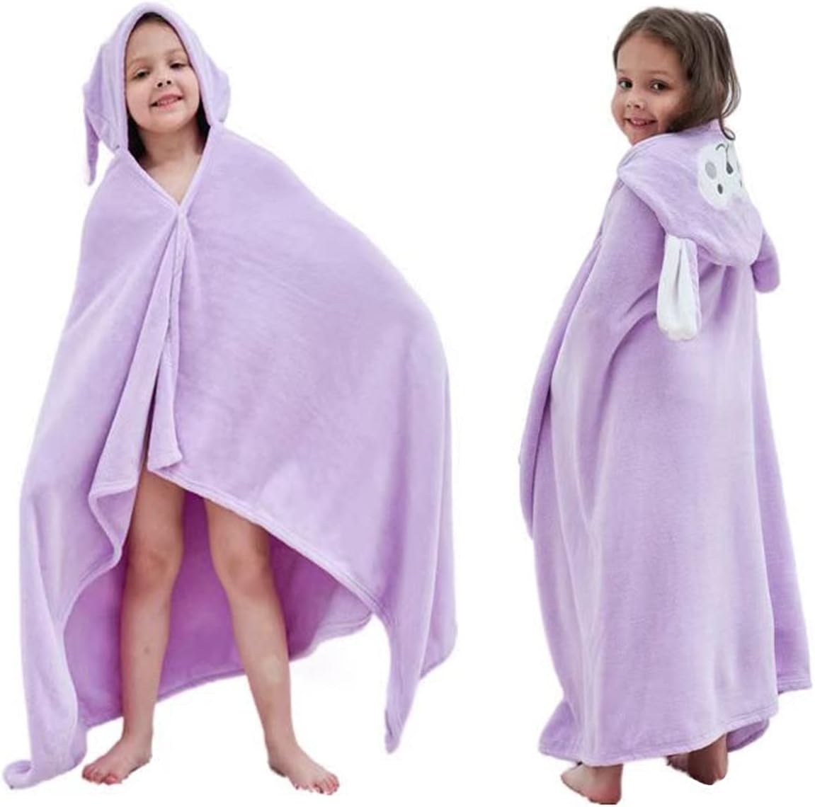 Thumbnail 5 de Fayscingo Baby Hooded Bath Towel Swaddle Blanket (Extra Large) — coral fleece poncho towel for swimming and showers