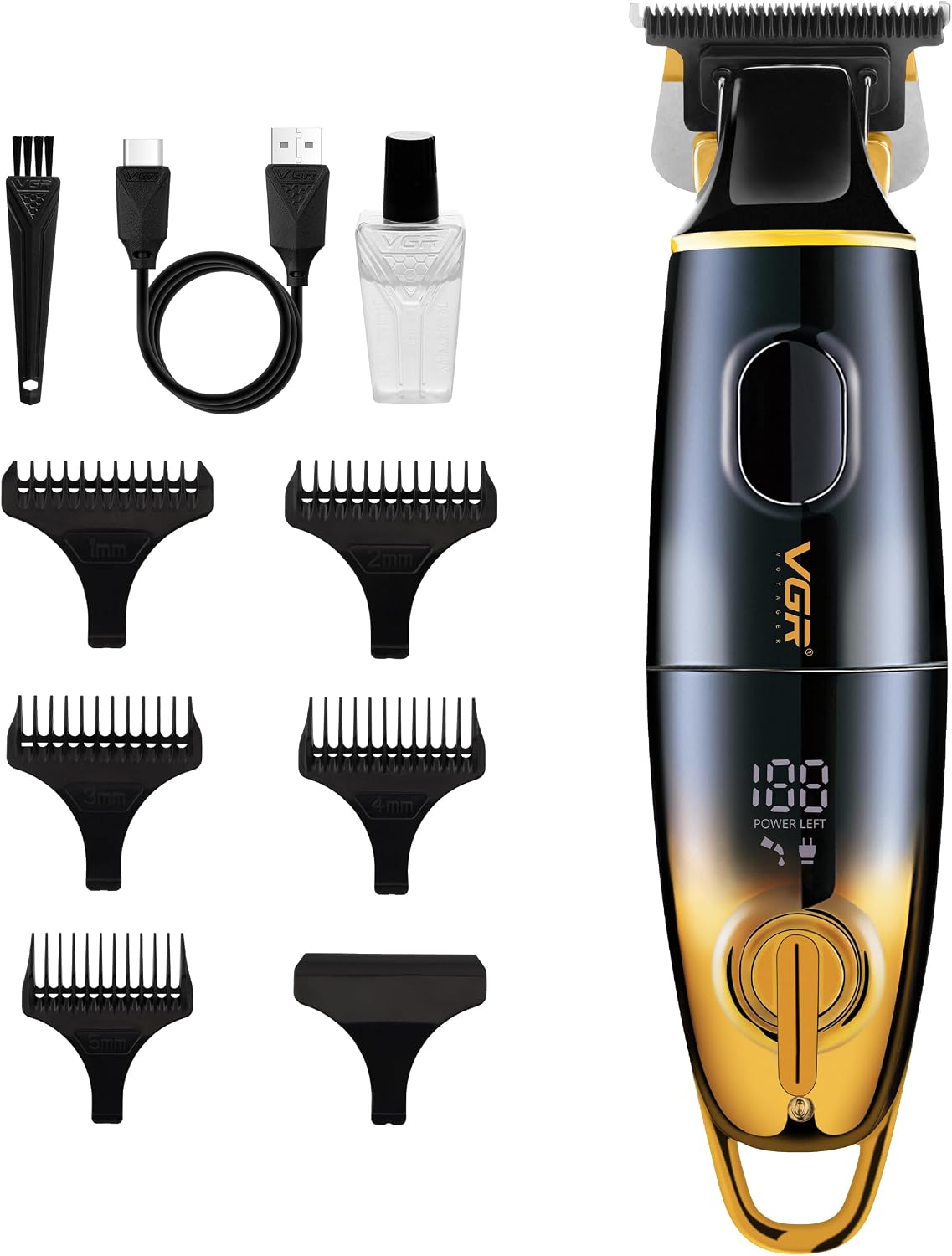 Detalle de VGR Professional Beard Trimmer 180 min ⌛
