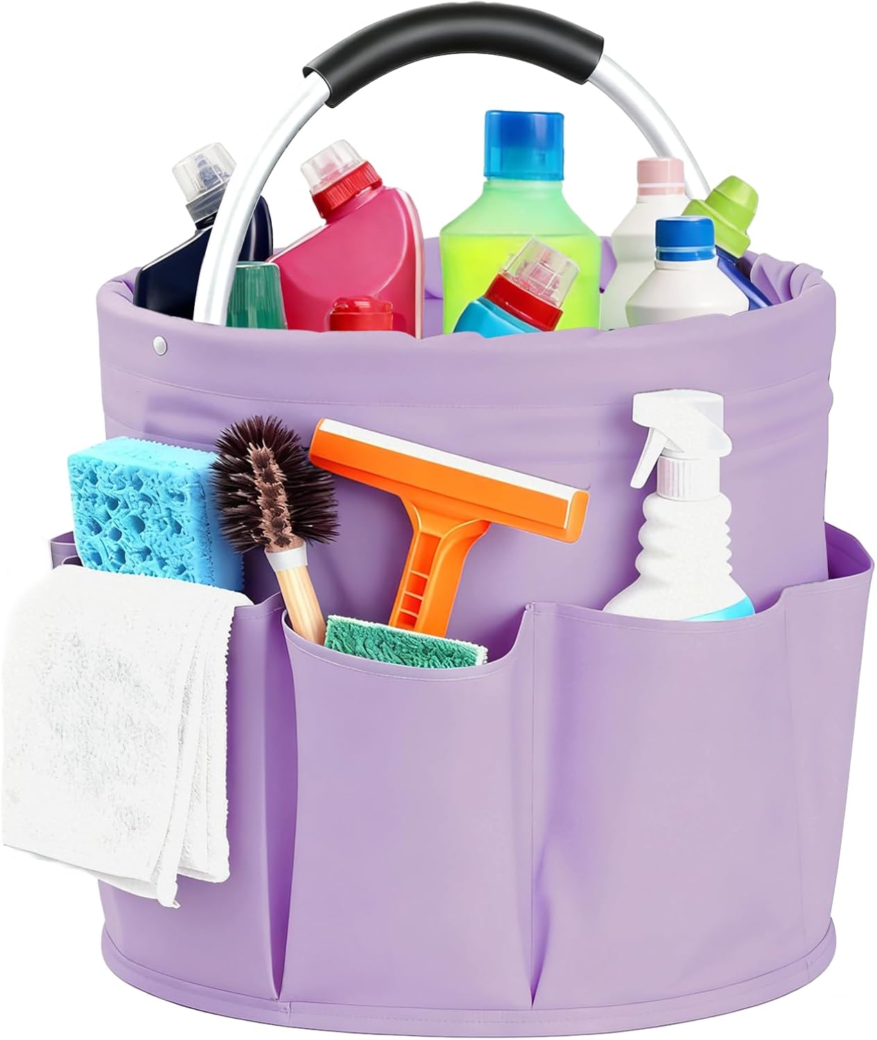Detalle de CIHTL A0022 Cleaning Caddy, 17L Foldable Organizer with 6 Pockets