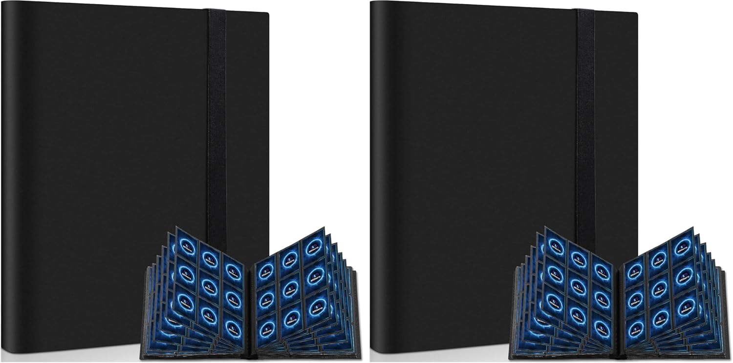 Thumbnail 6 de Mlikero 9 Pockets Card Binder: 720-Capacity, PU Leather, Includes 40 Pages