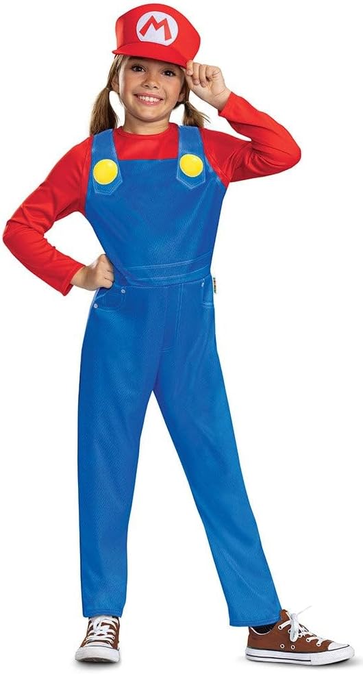 Detalle 2 de Super Mario Bros DĂ©guisement Enfant M 7-8 Ans đ