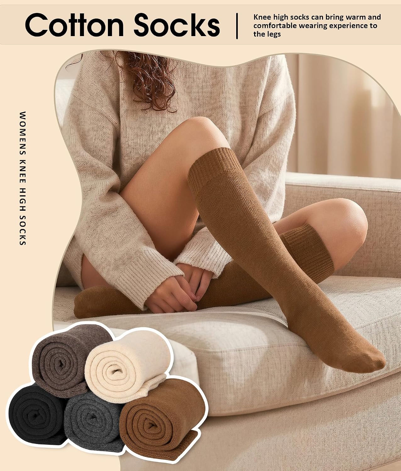 Thumbnail 2 de Justay Knee-High Socks Cotton