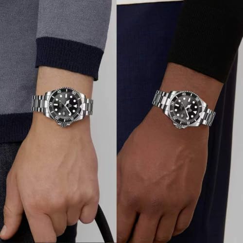 Thumbnail 3 de LN LENQIN Orologio da uomo in acciaio — cronometro analogico al quarzo, impermeabile (3ATM)