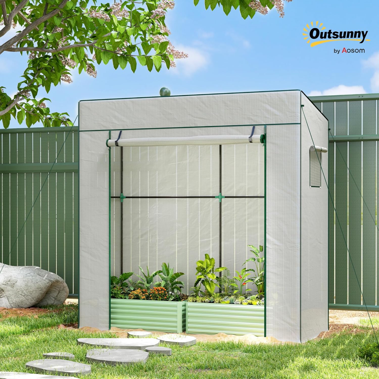 Thumbnail 1 de Outsunny Invernadero Pequeño 196x77x197 cm