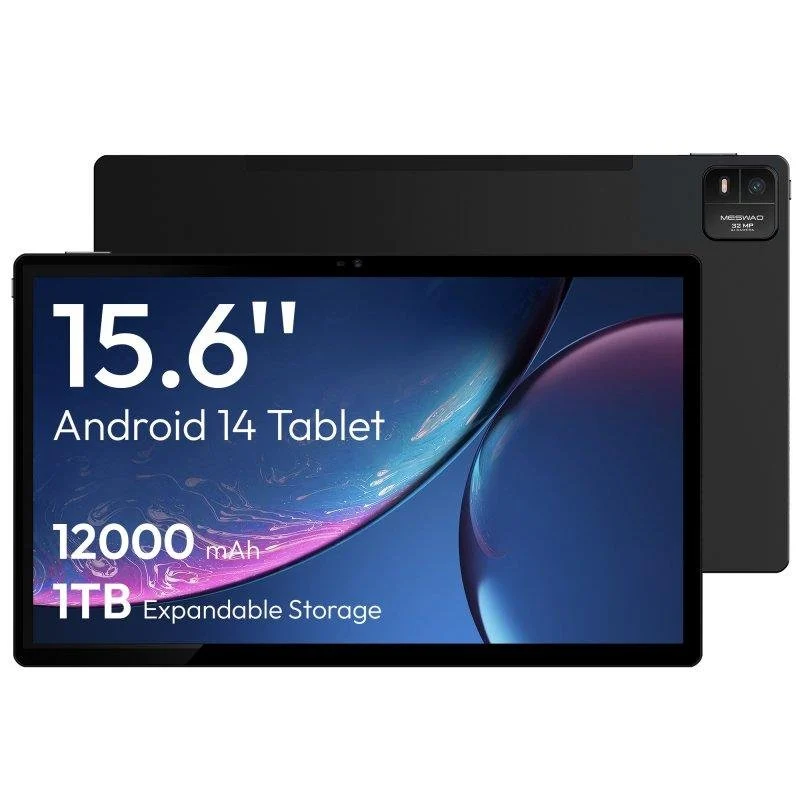 Detalle de MESWAO B3 Pro, tablet Android de 15,6 pulgadas FHD, 8 GB y 256 GB