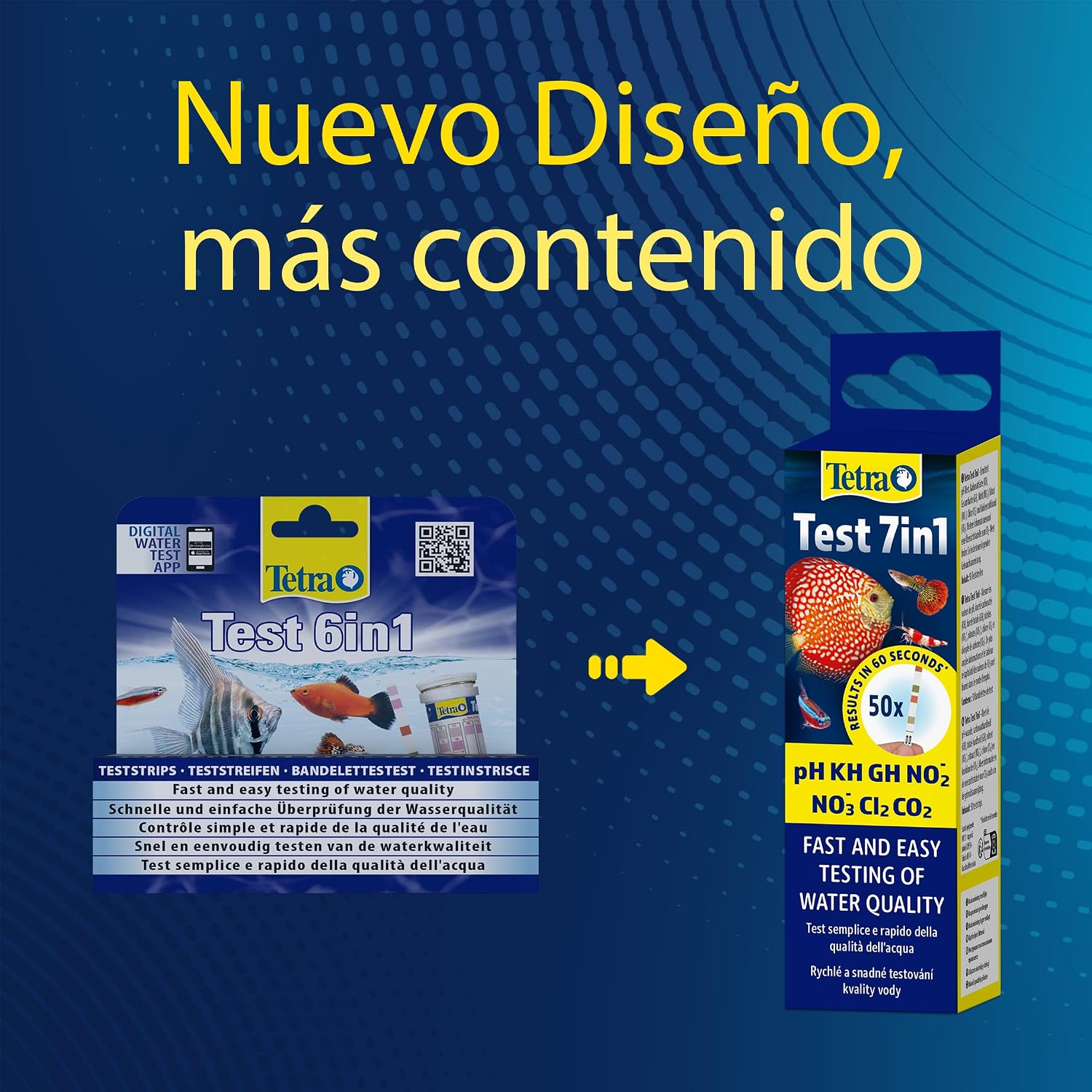 Thumbnail 1 de Tetra Test 7in1 - Test de agua para acuarios (50 tiras reactivas)