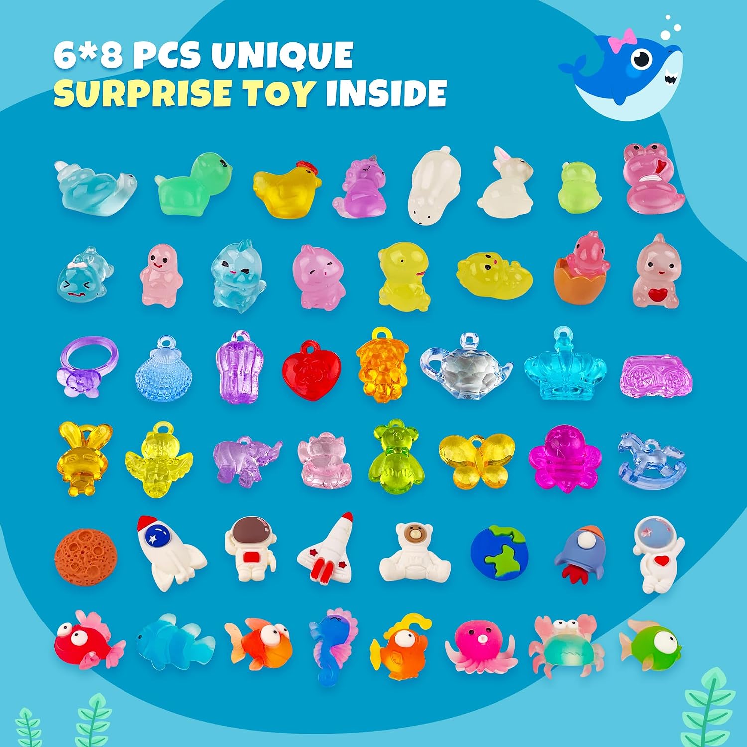Thumbnail 1 de 48pcs Kids Bath Bomb Gift Set with Toy Inside – Safe Organic Colorful Bubble Bath