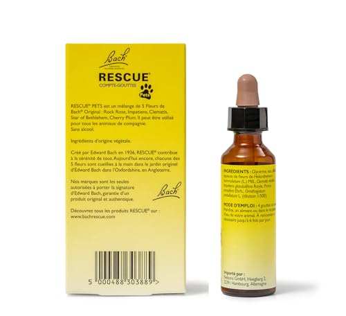Thumbnail 2 de RESCUE PETS - Compte-Gouttes Sérénité pour animaux de compagnie, 20 ml