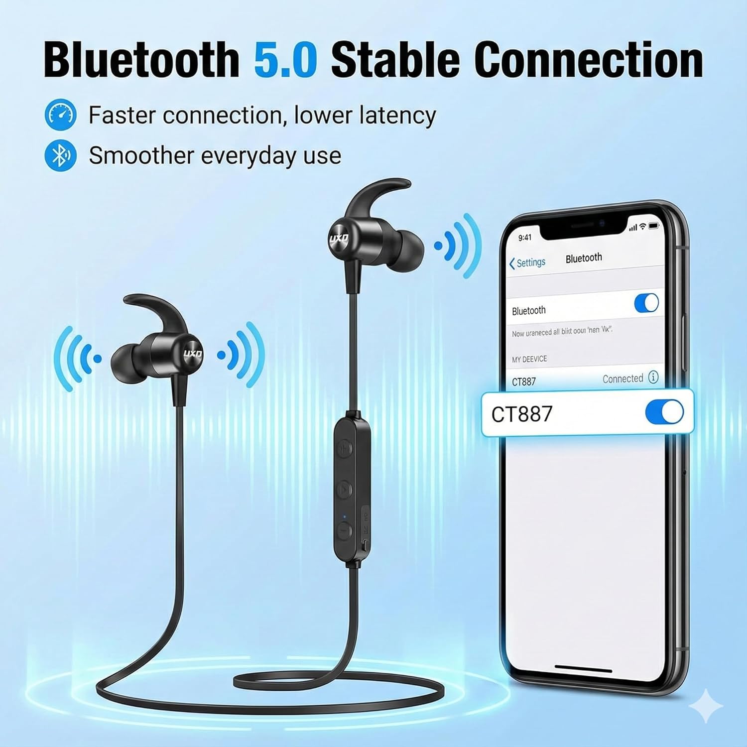Thumbnail 4 de UXD Magnetic Neckband Earphones 20H