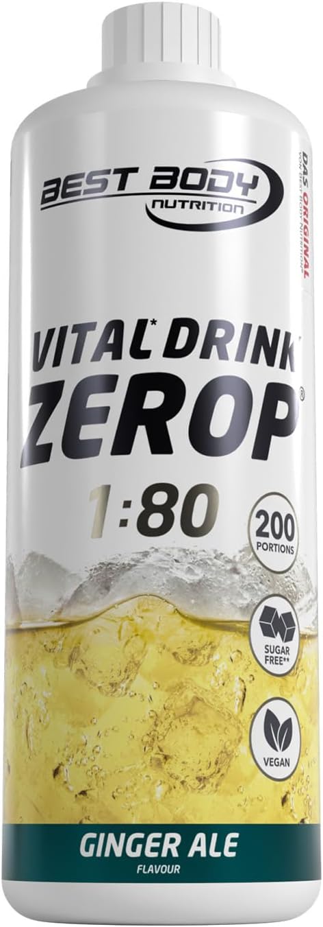 Thumbnail 6 de Best Body Nutrition Vital Drink ZEROP Kirsche Sirup 1.000 ml 🥤