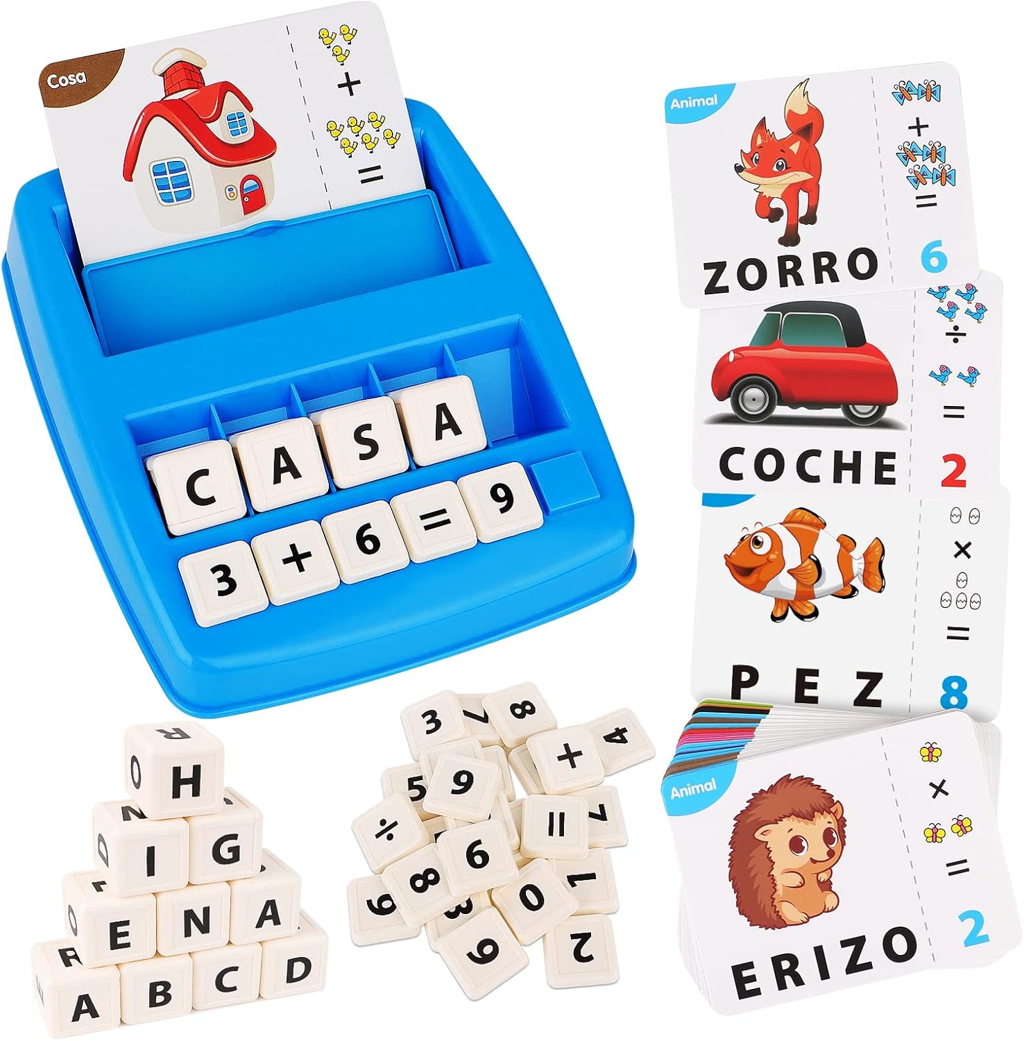 Detalle de Joozmui Juguetes Aprende Letras y Números 2 en 1