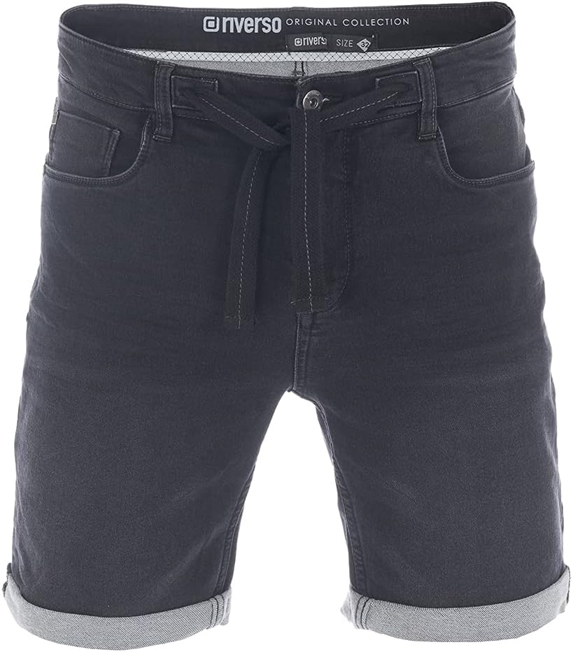 Detalle 2 de Riverso Jeans Shorts Herren – Regular Fit, Denim im 5-Pocket Stil