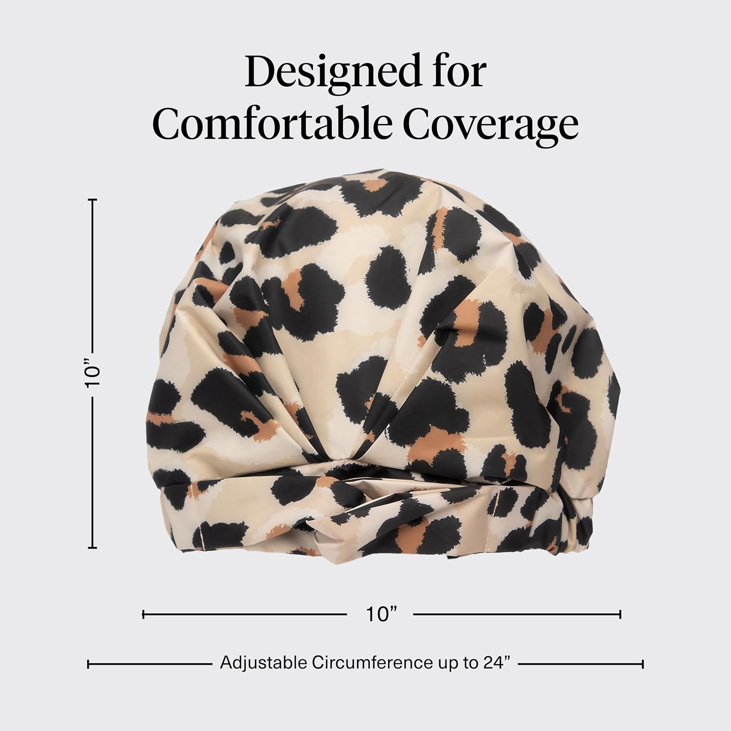 Thumbnail 3 de Kitsch Luxury Leopard Shower Cap for Women — Reusable, Waterproof & Non-Slip