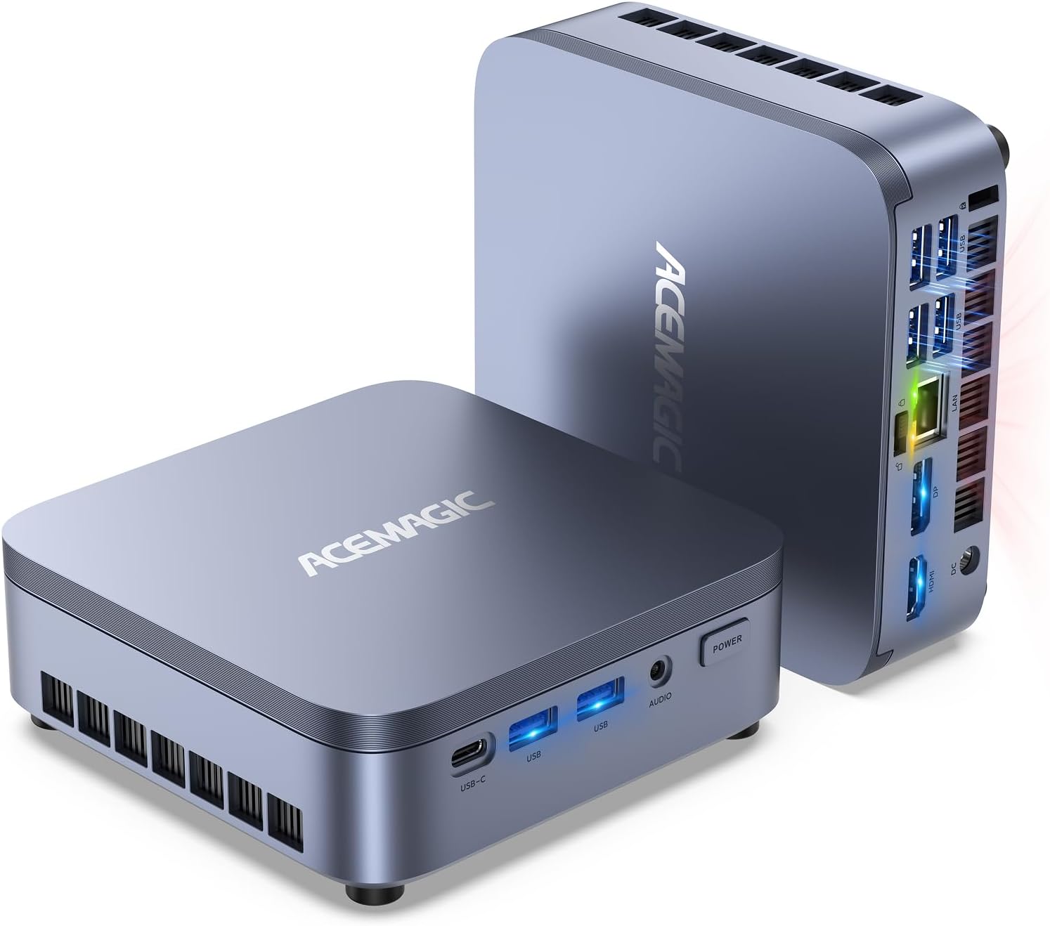 Detalle de ACEMAGIC M5 Mini PC mit Intel Core i7-14650HX, 32 GB DDR4 und 1 TB PCIe 4.0 SSD – Triple-4K, WiFi 6E