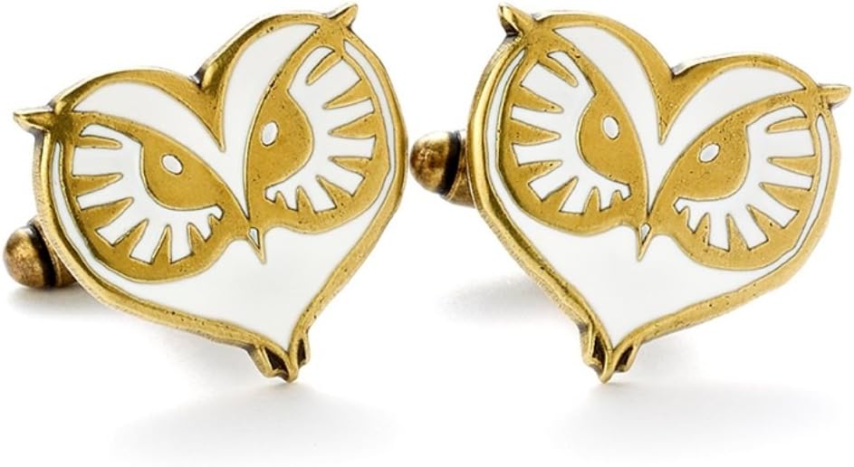 Boutons de manchette visage de hibou en boîte – Bêtes fantastiques officielles et où les trouver