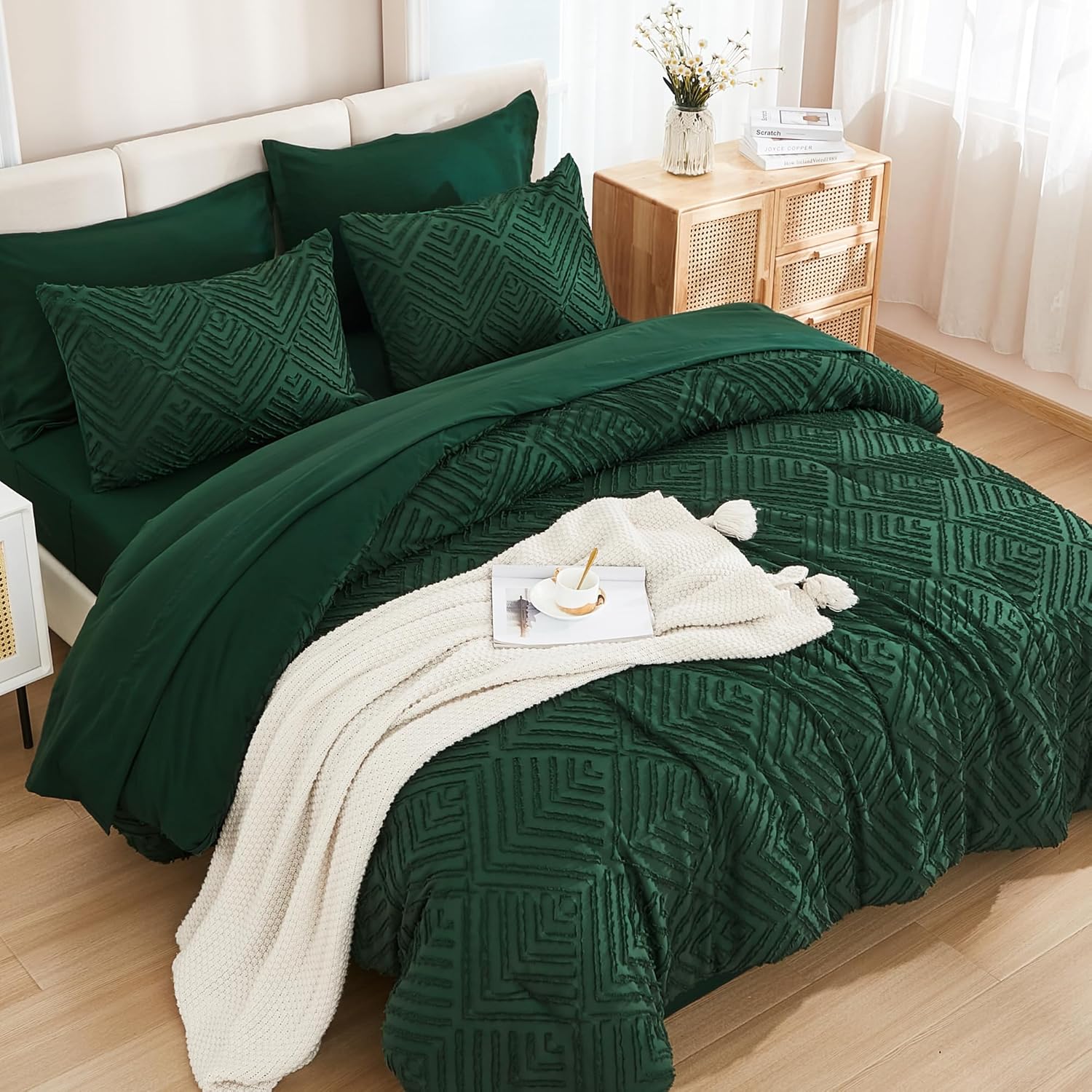 Detalle 2 de Andency California King Duvet Set Emerald