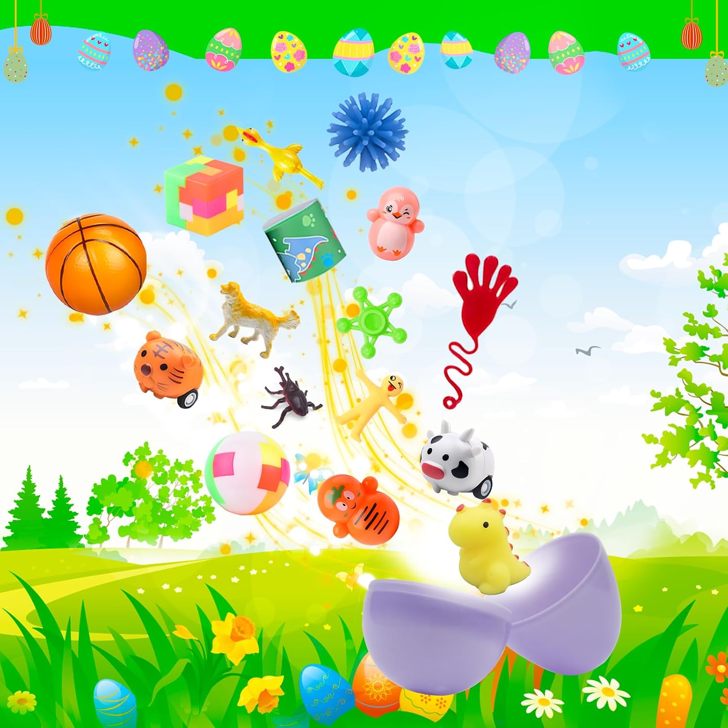 Thumbnail 6 de GOAUS Easter Egg Fillers 220 Pc party toys