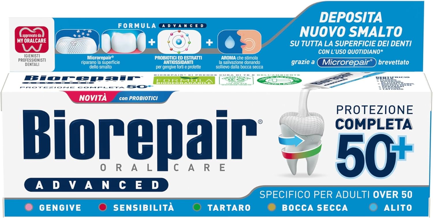 Thumbnail 5 de Biorepair Dentifricio Advanced Protezione Completa 50+ – 3x75 ml per Adulti Over 50