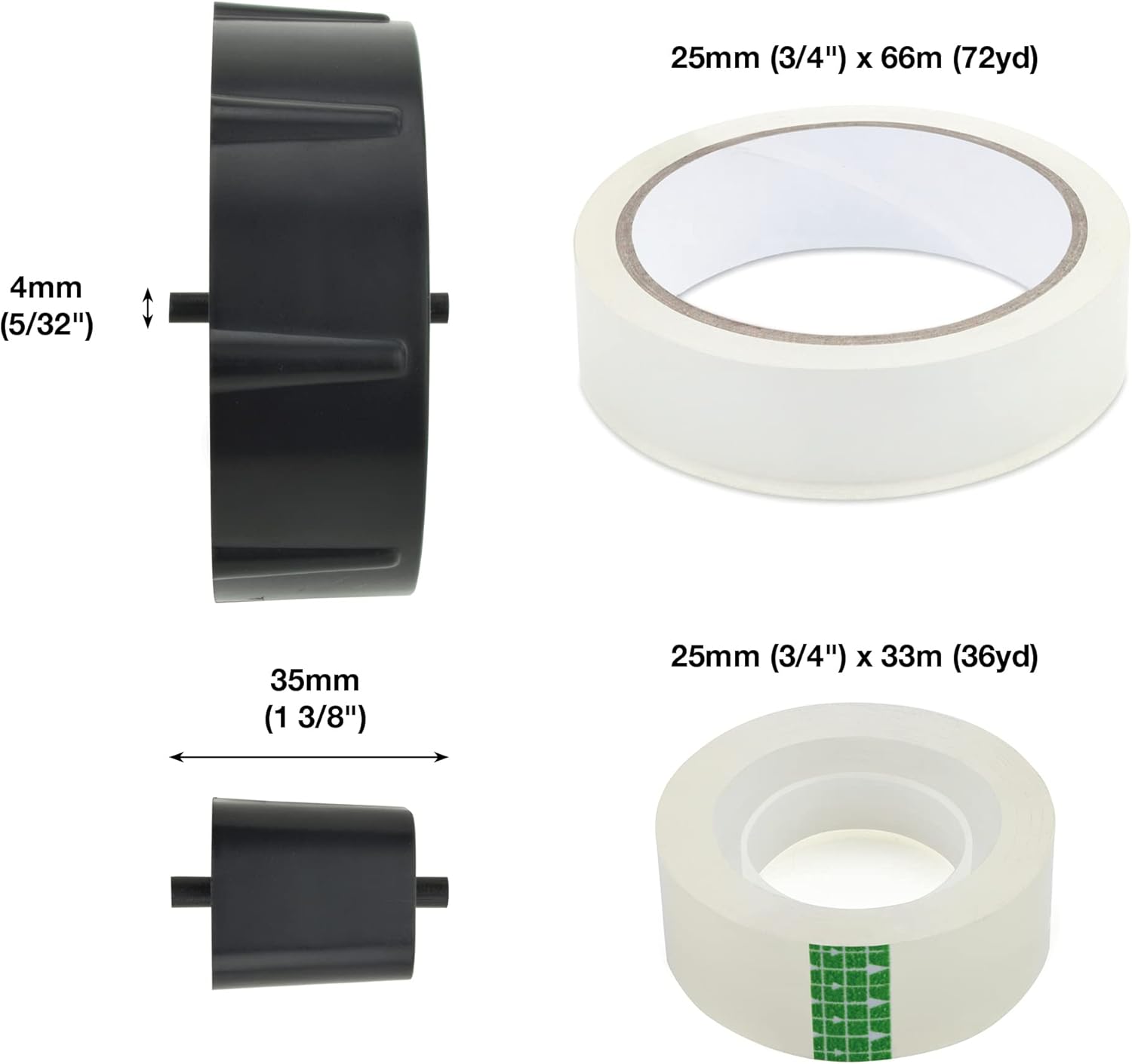 Thumbnail 5 de Rapesco 1695 500 Heavy Duty Tape Dispenser 25mm