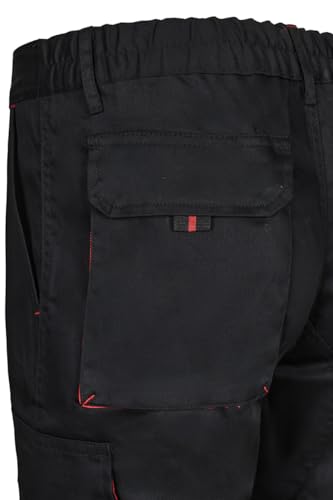 Thumbnail 7 de VELILLA 103004 Pantalón de Trabajo – Negro y Rojo, Talla 44