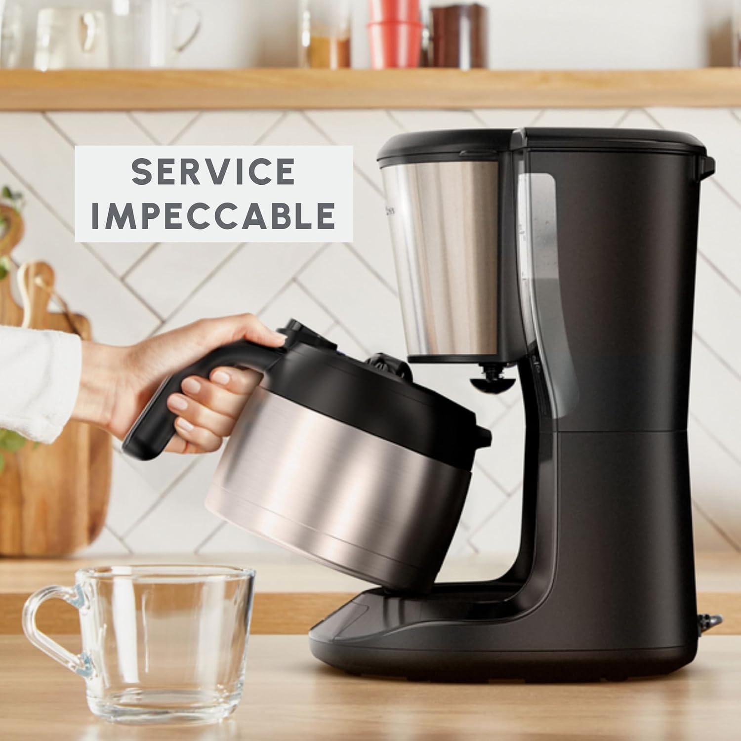 Detalle 2 de Moulinex Subito FT5S0DE0 – cafetière filtre avec verseuse isotherme (0,9 L, 12 tasses)