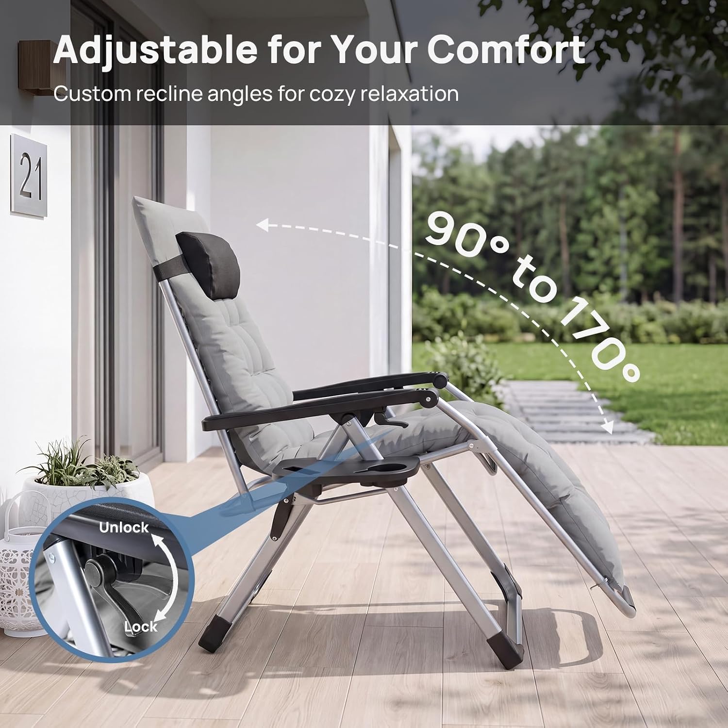 Detalle de DUMOS Zero Gravity Chair