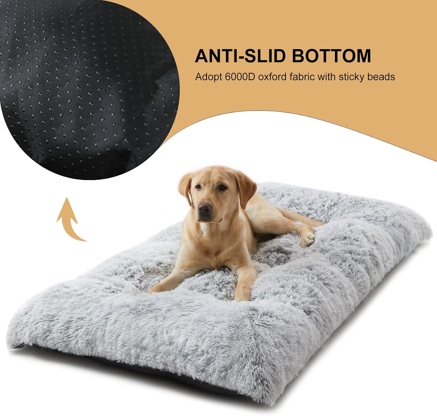 Thumbnail 5 de BFPETHOME BFCMRGDGR3021 Medium Plush Dog Crate Bed, Non-Slip, Washable