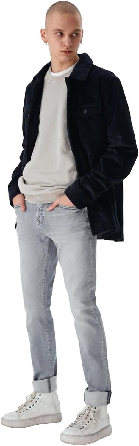 Detalle de LTB Yaloho Blouson en jean Homme – coupe classique et douceur au toucher