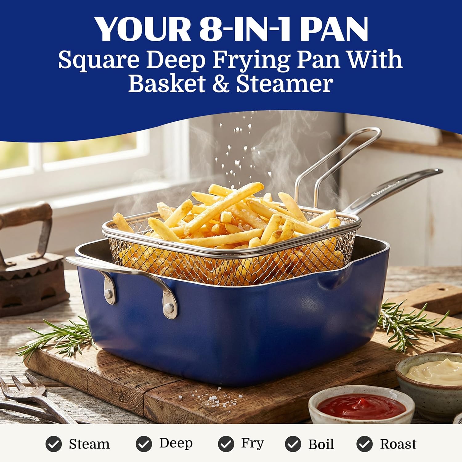 Thumbnail 3 de Granitestone Ceraluxe 20-Piece Ceramic Cookware Set: Complete Nonstick Kitchen in a Box