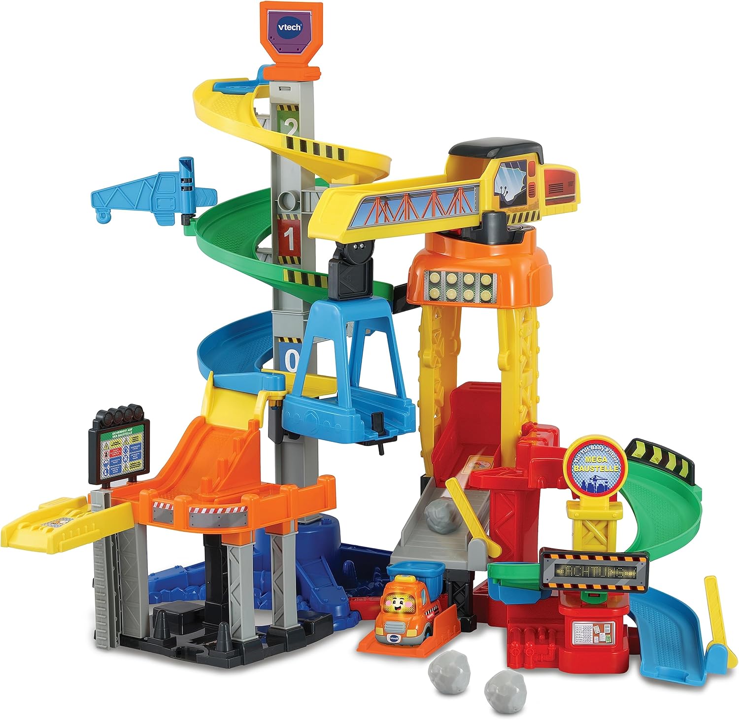 Detalle de VTech Tut Tut Baby Flitzer Mega Cantiere – Set da gioco interattivo per bambini 1–5 anni