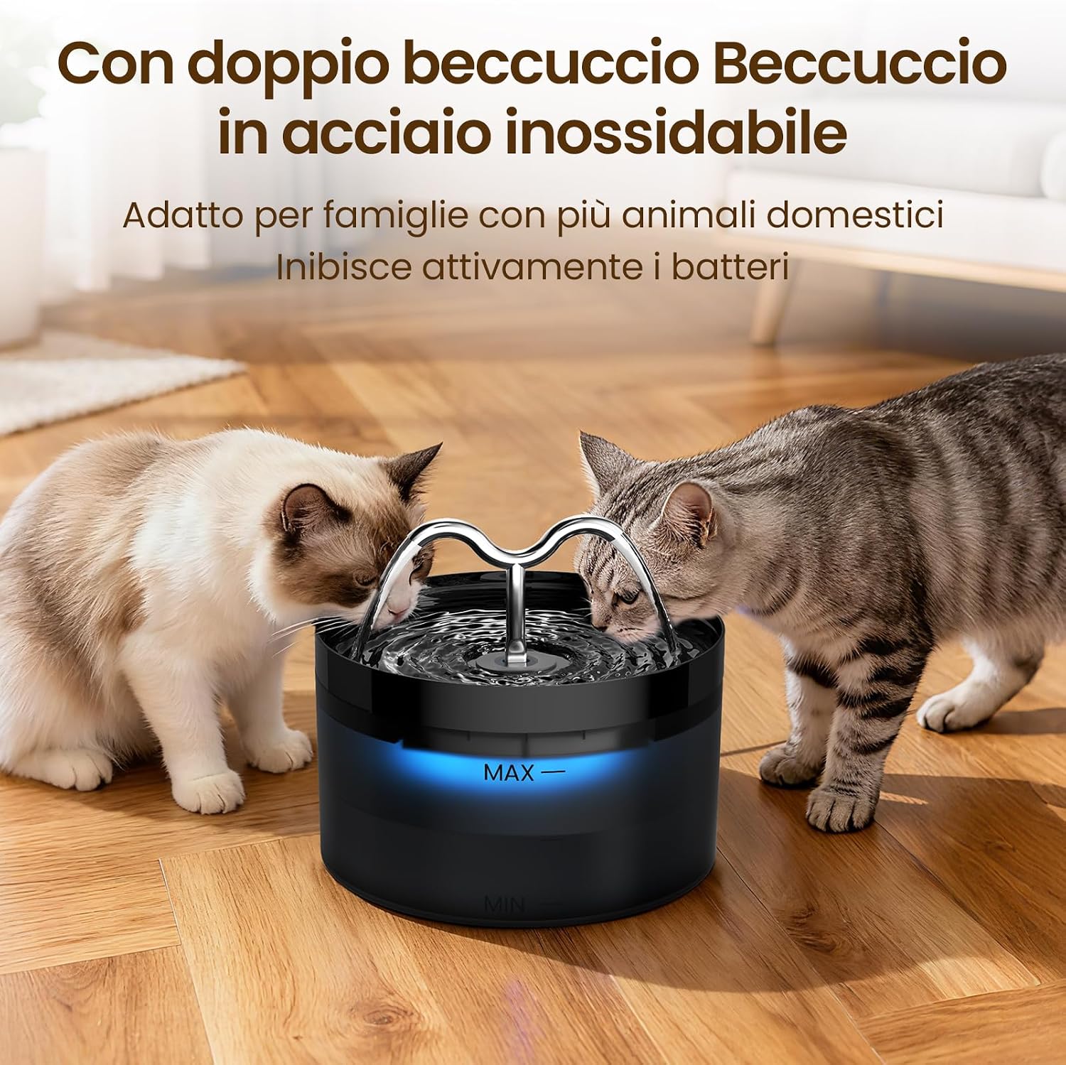 Thumbnail 1 de DOOOB 2.1L Fontanella per Gatti con LED