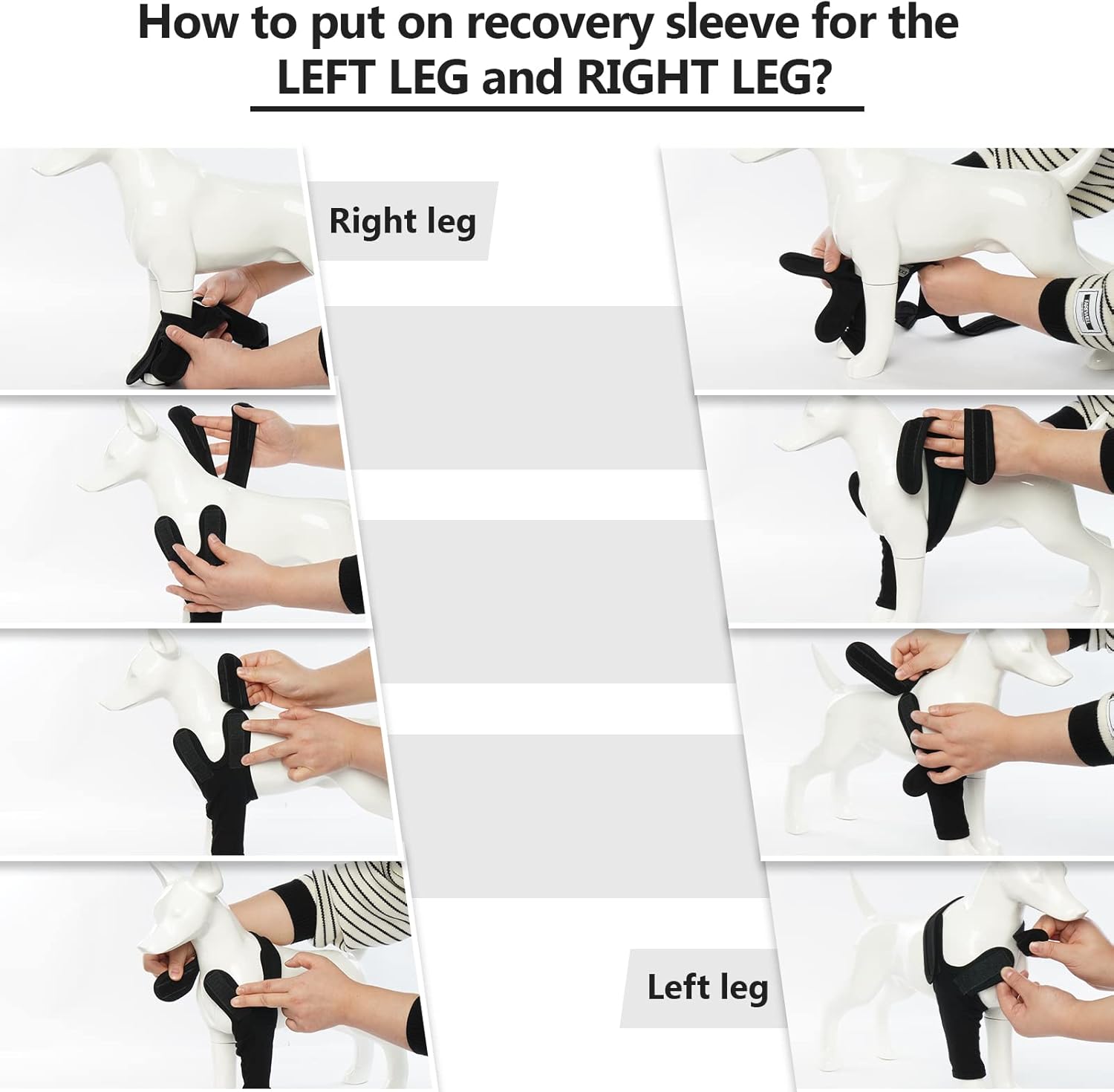 Detalle de Recovery Sleeve Dog: Elbow Pads for Dogs – Front/Right or Left Leg Sleeve Protector