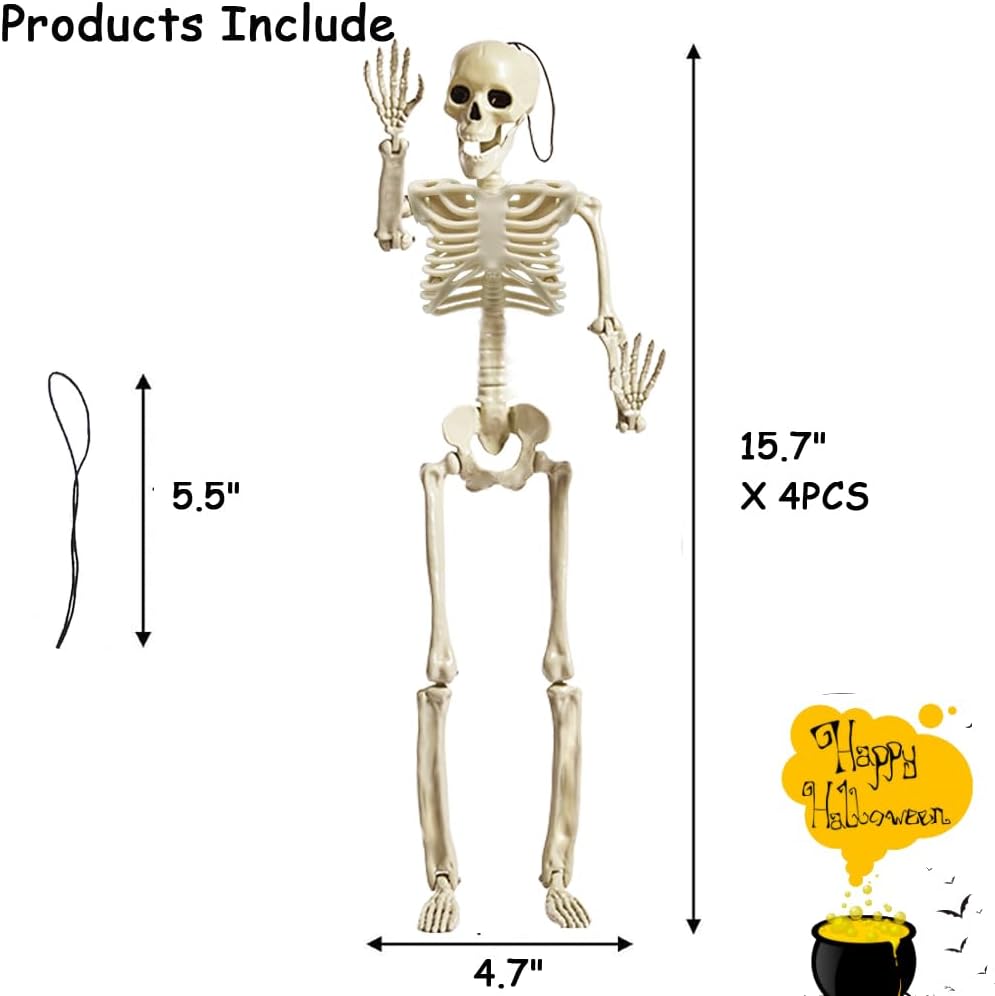Detalle de Posable Skeleton Decorations, 15.7-Inch