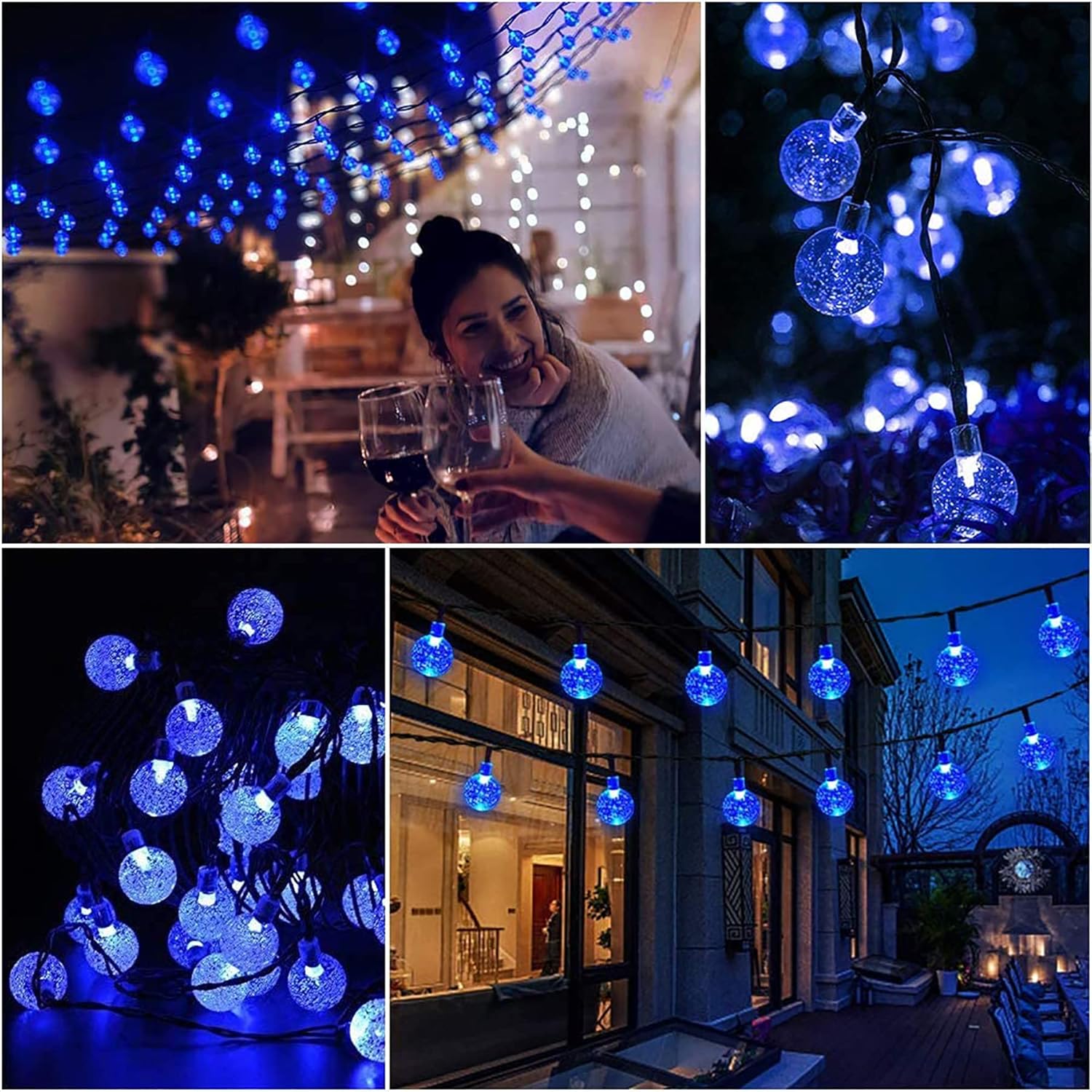 Thumbnail 2 de Lezonic Solar Fairy Lights Outdoor – 50LED 23ft Solar String Lights (Blue)
