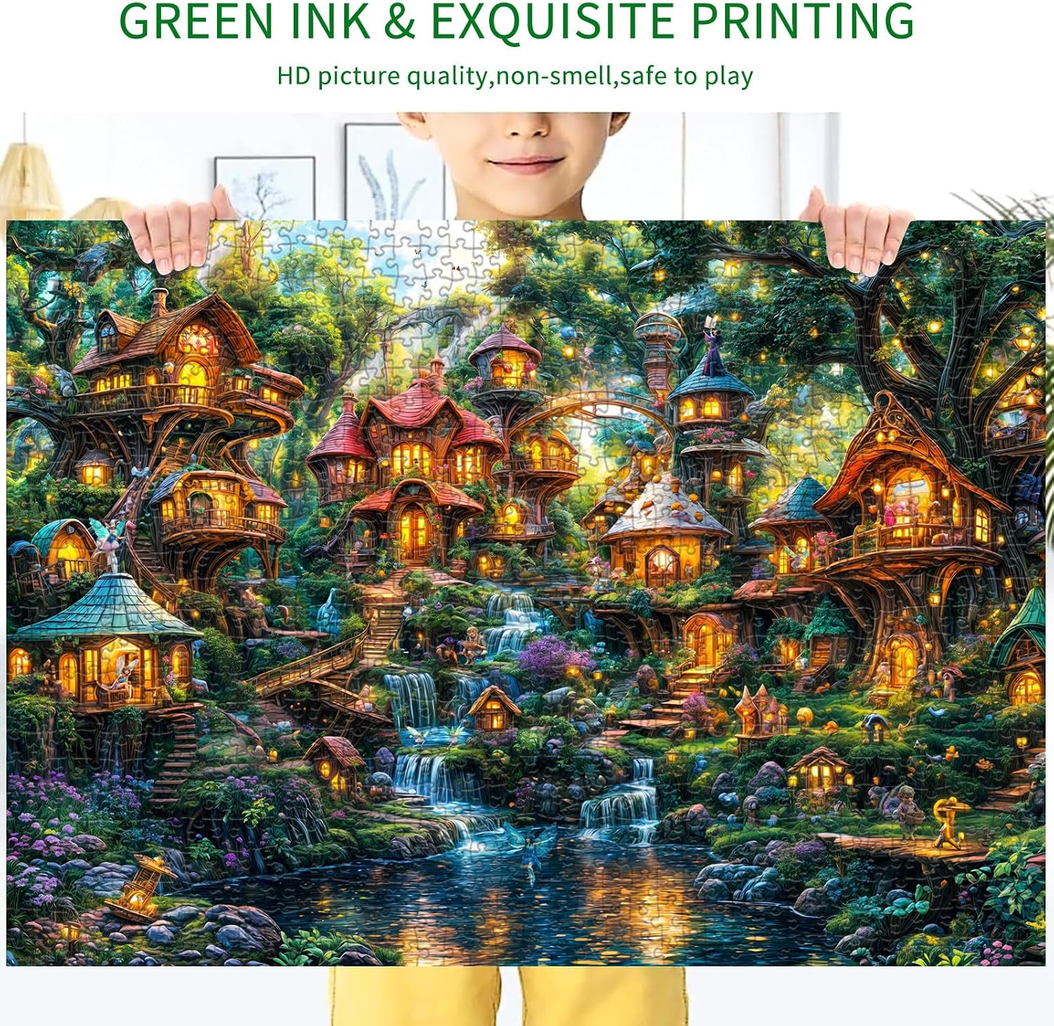 Thumbnail 4 de Chalzidar Elf Village 1000-piece jigsaw puzzle 🧩