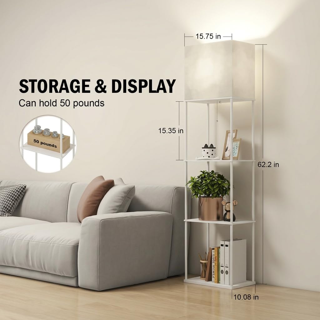 Thumbnail 4 de Shelf Floor Lamp, 4 Tiers