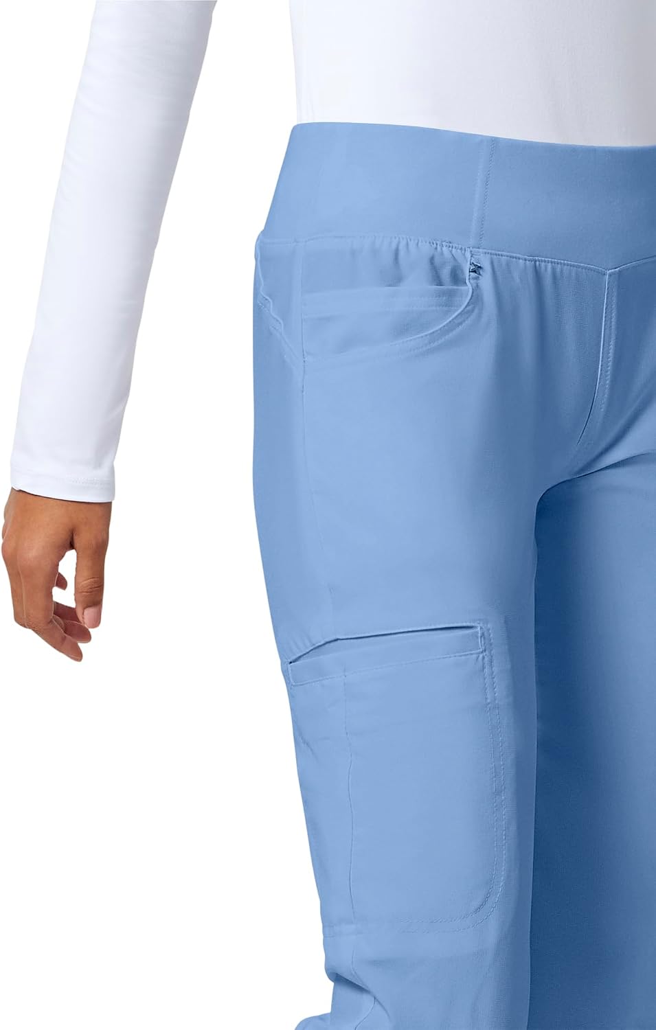 Thumbnail 5 de Cherokee CK002 Iflex Women's Straight-Leg Scrub Pants, 6 Pockets, 360° Stretch