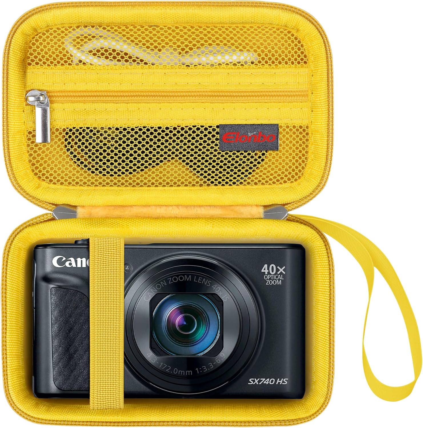 Detalle de Elonbo Carrying Case for Canon PowerShot SX740/SX730/SX720/SX620 & G7 X Digital Cameras (hard EVA travel storage cover)