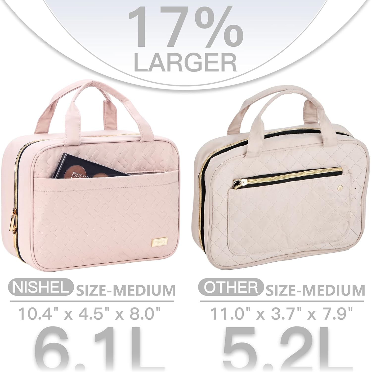 Detalle de NISHEL Travel Toiletry Bag 6.1L