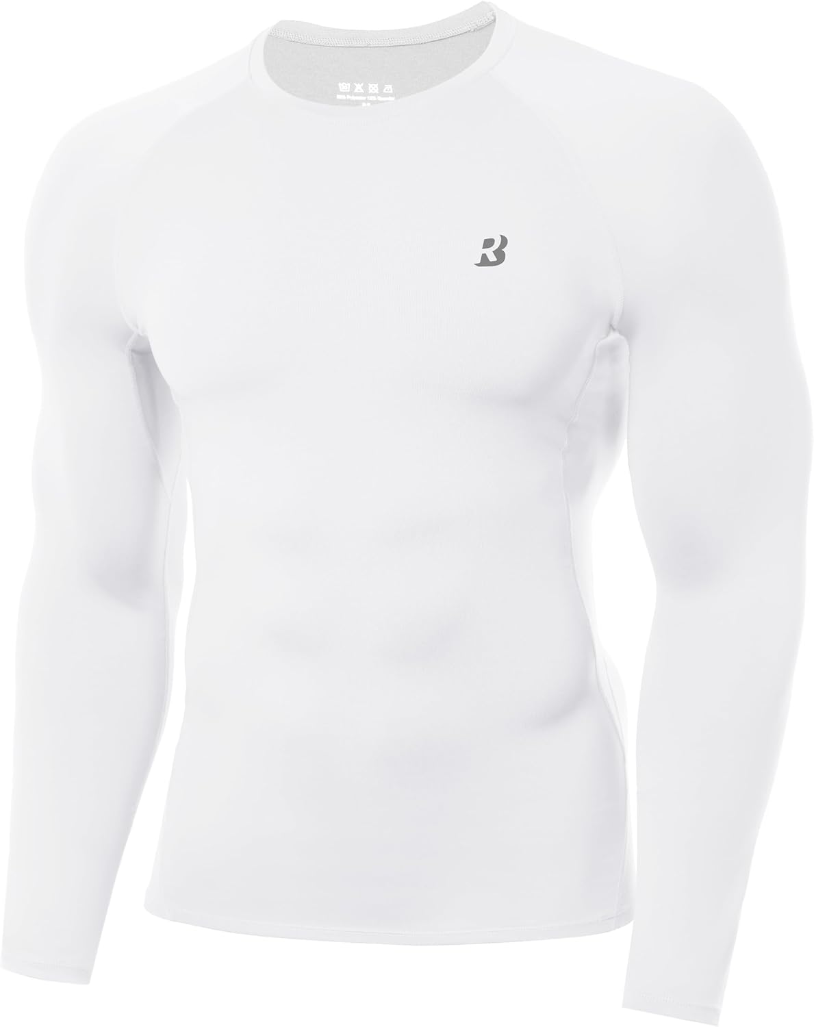 Detalle de Roadbox Kompressionsshirt Herren Langarm – atmungsaktiv, schnell trocknend und UV-50+