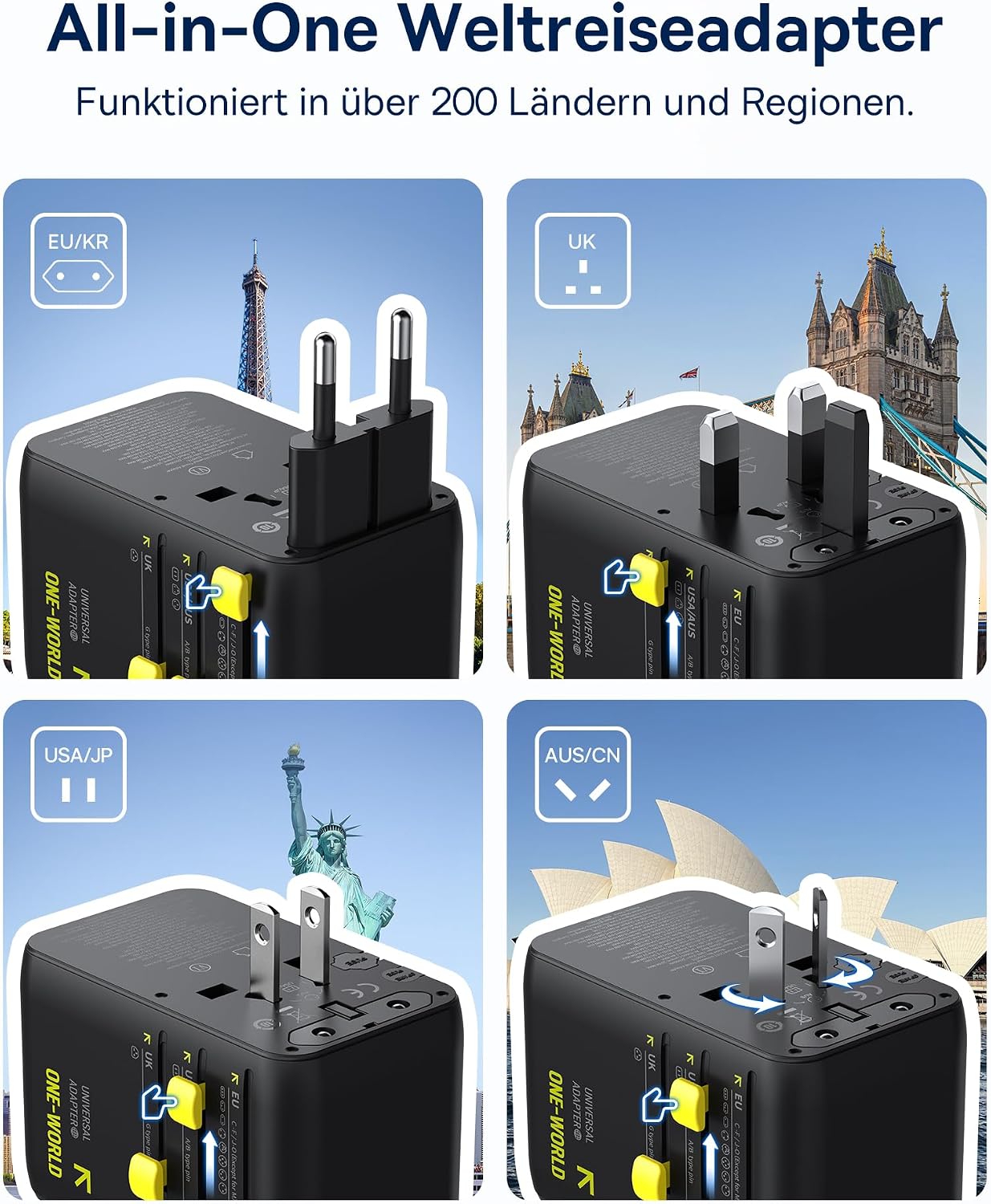 Thumbnail 4 de Baseus Enercore 70W Reiseadapter USB-C mit 70W Kabel