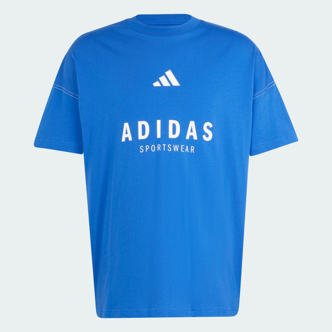 Thumbnail 3 de Adidas Camiseta ALL SZN Graphic azul