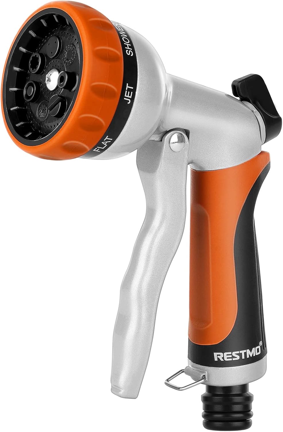 Detalle de RESTMO Gartenbrause Metall Hochdruck Orange