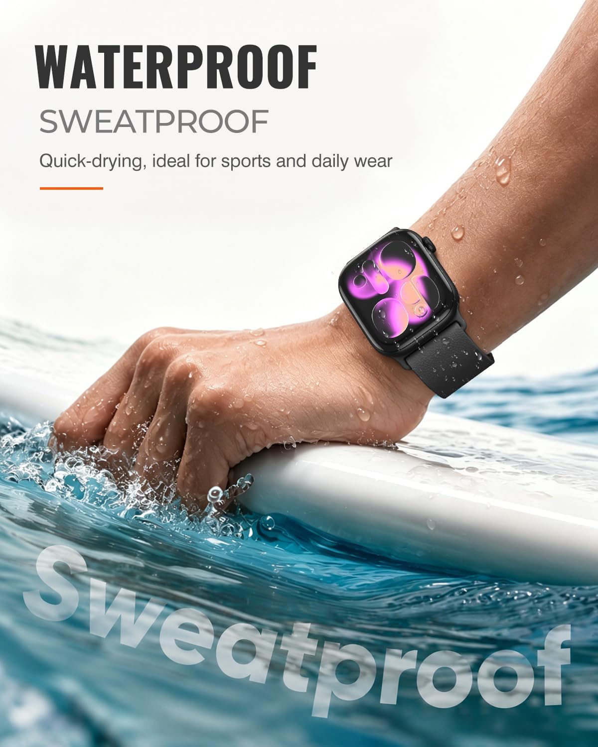 Thumbnail 4 de TreasureMax Magnetic Silicone Sport Band for Apple Watch: Universal 38–49mm, All-Day Comfort