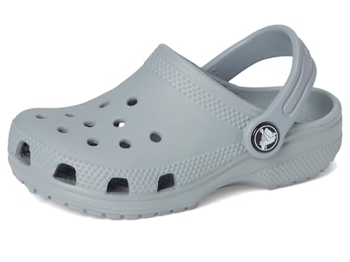 Detalle de Crocs Classic Clog T para niños: zuecos Unisex en gris 19/20 EU