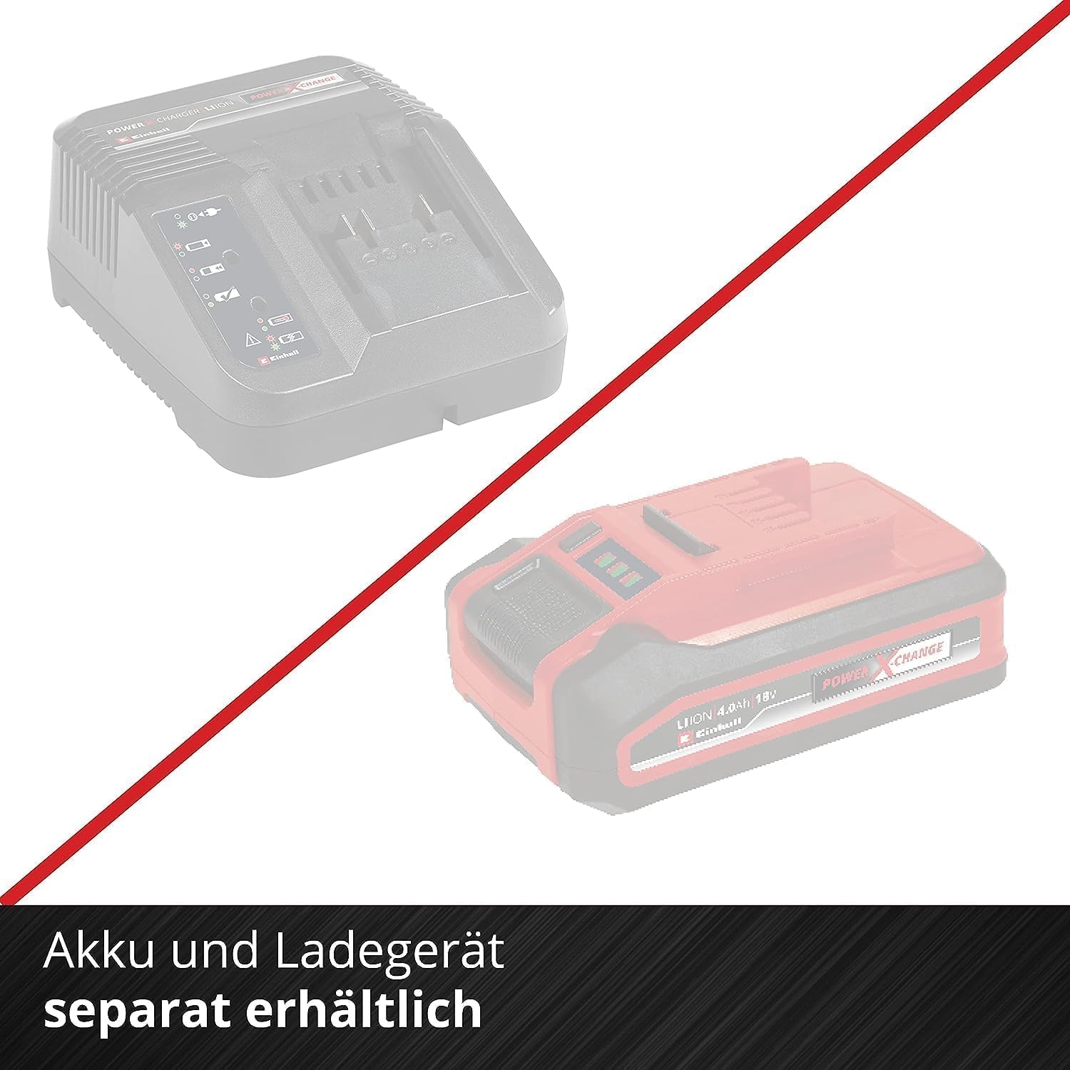 Thumbnail 4 de Einhell Akku-Sense Agillo 36/255 BL Power X-Change – 2×18 V Brushless, elektronische Drehzahlregulierung (ohne Akku & Ladegerät)