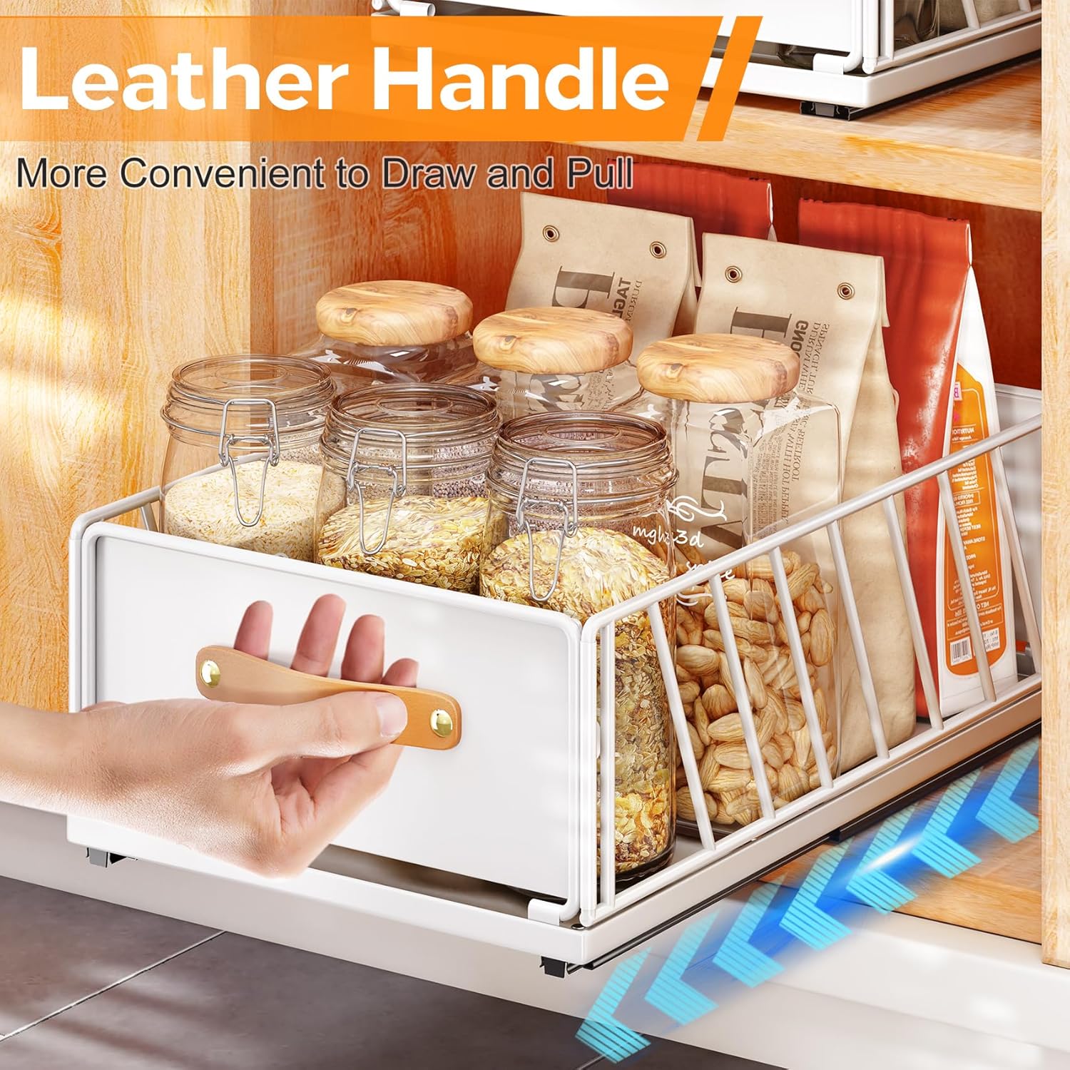 Thumbnail 6 de Pull Out Cabinet Organizer with Adhesive Nano Film 🗂