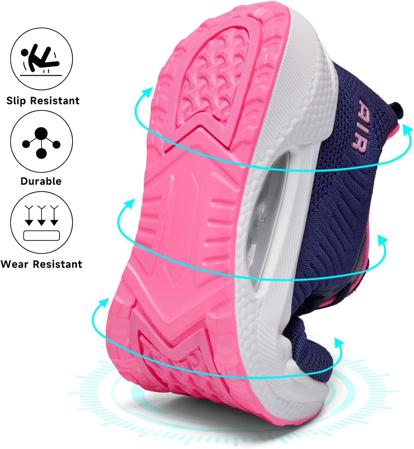 Detalle 2 de Zcbstl Women's Orthopedic Trainers with Arch Support and Air Cushion Memory Foam